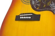 EPIPHONE HUMMINGBIRD STUDIO SOLID TOP FISHMAN SONITONE FC FADED CHERRY SUNBURST - 3