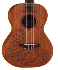 LUNA UKE TTN MAH TATTOO MAHOGANY UKULELE TENOROWE - 3