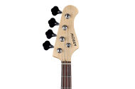 ARROW LOUISIANA 4 BASS ABYSS BLACK ROSEWOOD/WHITE GITARA BASOWA - 3