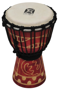 EVER PLAY DA30-8G DJEMBE 30cm BĘBEN DREWNIANY AFRYKAŃSKI + POKROWIEC - 3