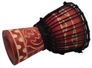 EVER PLAY DA30-8G DJEMBE 30cm BĘBEN DREWNIANY AFRYKAŃSKI + POKROWIEC - 4