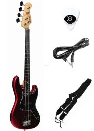 EVER PLAY JB 3/4 MTR/BK GITARA BASOWA ZESTAW - 2