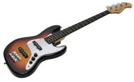 EVER PLAY JB 3/4 SB/WH SUNBURST GITARA BASOWA ZESTAW - 4