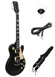 EVER PLAY LP-2 SBK CZARNA MAT GITARA ELEKTRYCZNA ZESTAW - 2
