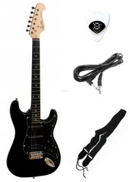 EVER PLAY ST-2 BK/BK GITARA ELEKTRYCZNA ZESTAW - 2