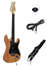 EVER PLAY ST-2 NAT/BK GITARA ELEKTRYCZNA ZESTAW - 2