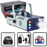 LIGHT4ME FM 1500 LED GENERATOR WYTWORNICA DYMU MGŁY EFEKT 6x1W RGB PILOT KONTROLER ZADYMIARKA - 2