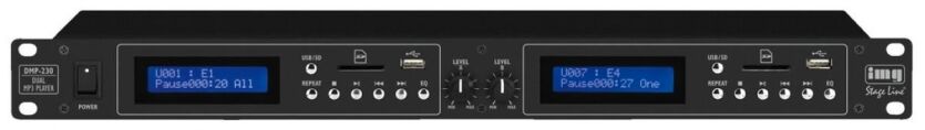 STAGE LINE DMP230 PODWÓJNY ODTWARZACZ USB,SD,MMC