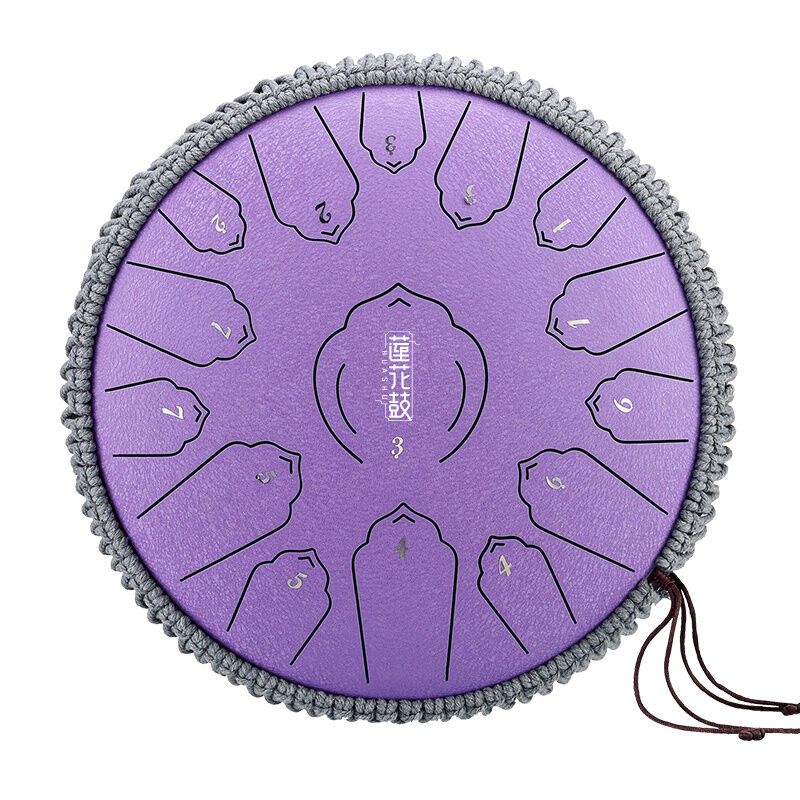 HLURU TWL15-12-LAVENDER TONGUE DRUM FIOLETOWY TANK HANDPAN