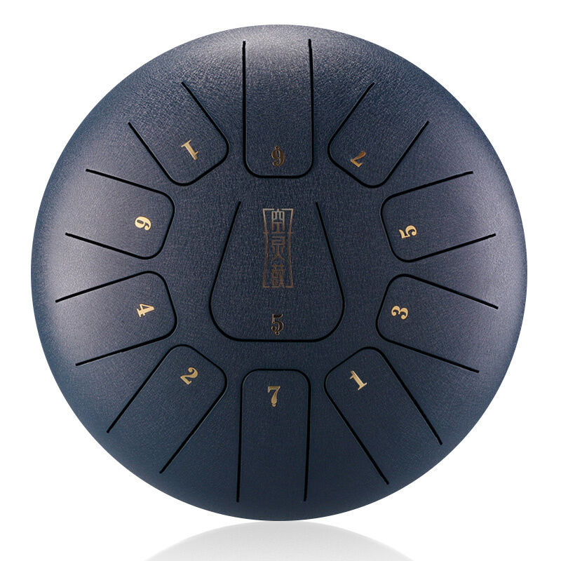 HLURU THF11-8-NAVYBLUE TONGUE DRUM GRANATOWY TANK HANDPAN