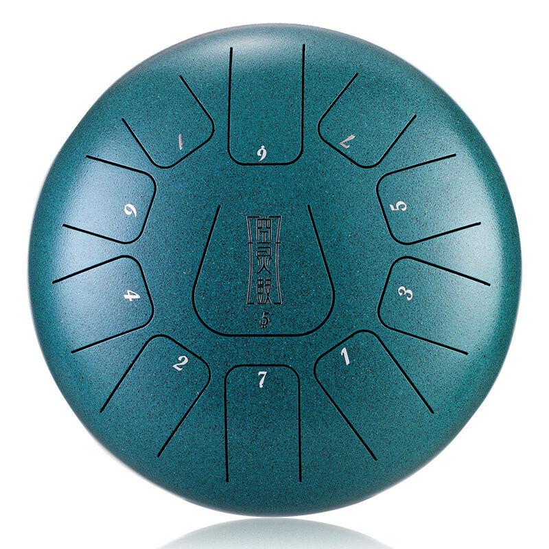 HLURU THF11-6-MALACHITE TONGUE DRUM ZIELONY TANK HANDPAN