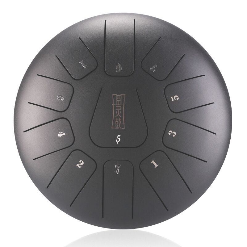 HLURU THF11-6-CHARCOAL TONGUE DRUM TANK HANDPAN