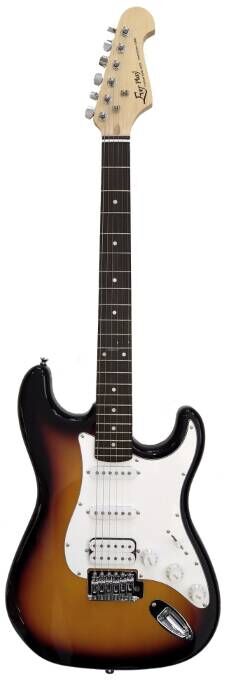 EVER PLAY ST-2 3/4 SB/WH GITARA ELEKTRYCZNA ZESTAW