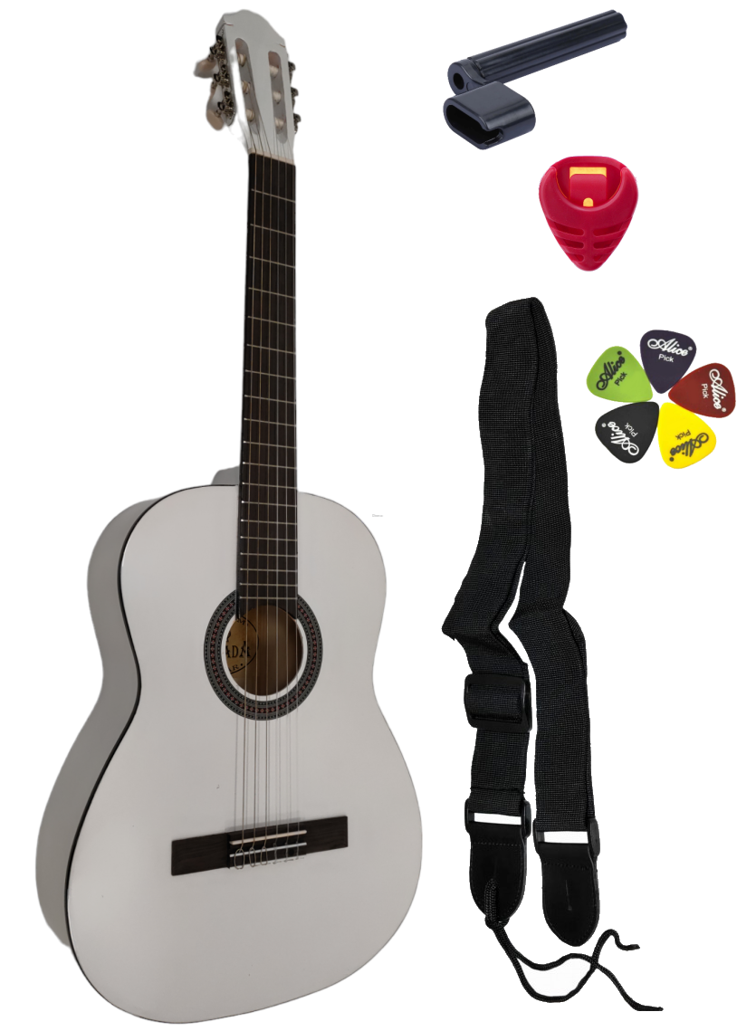 GRANADA CLASSIC 3/4 WH BIAŁA GITARA KLASYCZNA ZESTAW