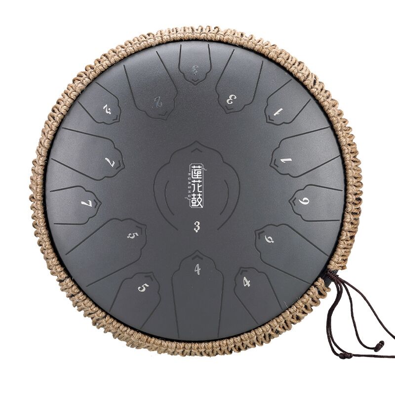 HLURU TWL15-14-CHARCOAL TONGUE DRUM CZARNY TANK HANDPAN
