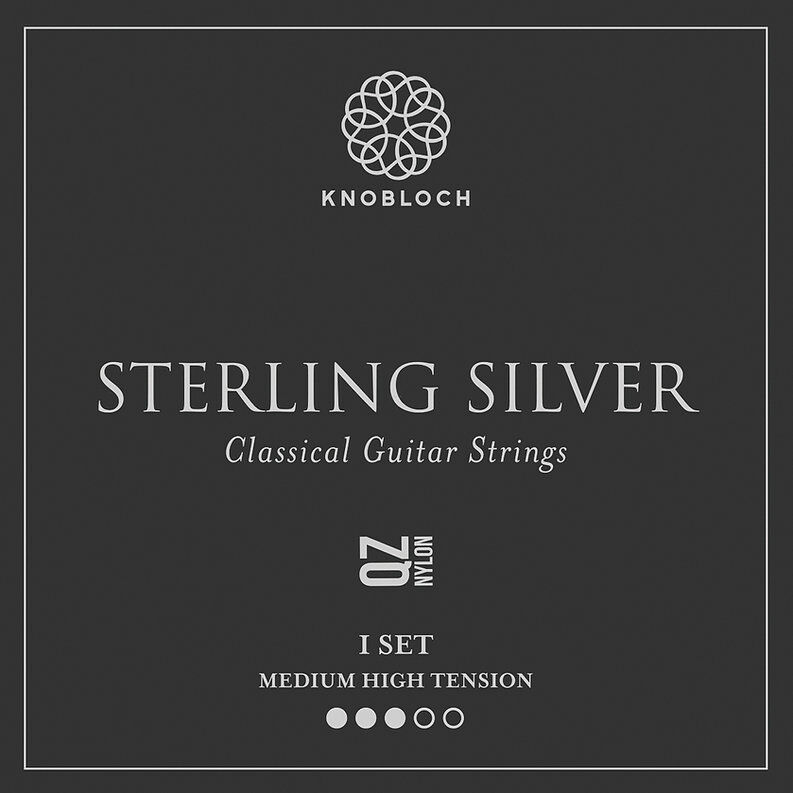 KNOBLOCH 400SSQ STERLING SILVER QZ NYLON MEDIUM-HIGH TENSION NYLONOWE STRUNY DO GITARY KLASYCZNEJ