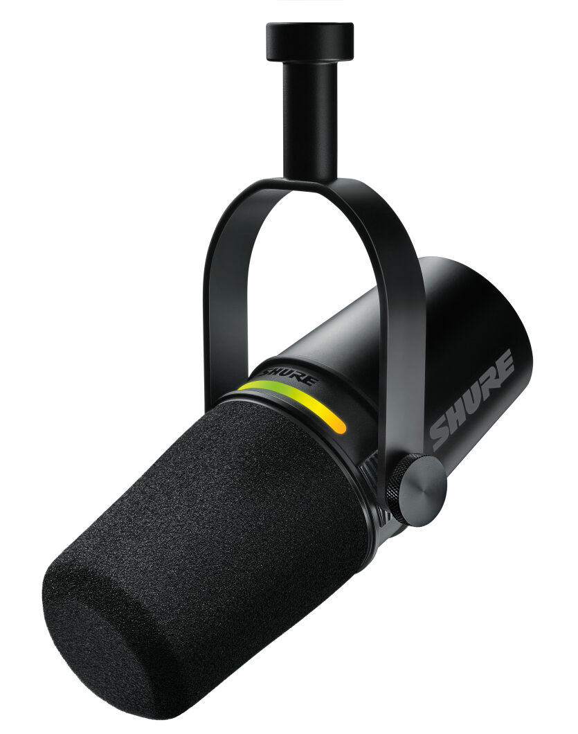 SHURE MV7+-K CZARNY MIKROFON LEKTORSKI WOKALNY XLR USB-C