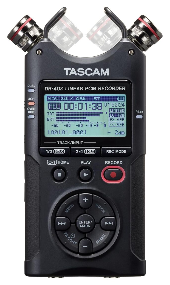 TASCAM DR-40X PRZENOŚNY REJESTRATOR CYFROWY DYKTAFON REKORDER