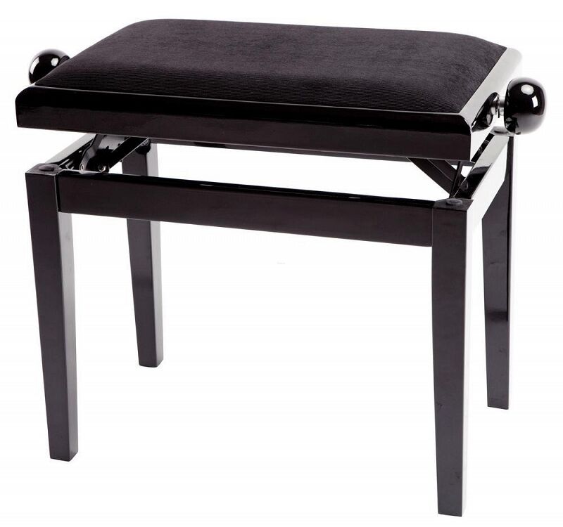 GEWA ŁAWA PIANINOWA CZARNA POŁYSK DELUXE 130010