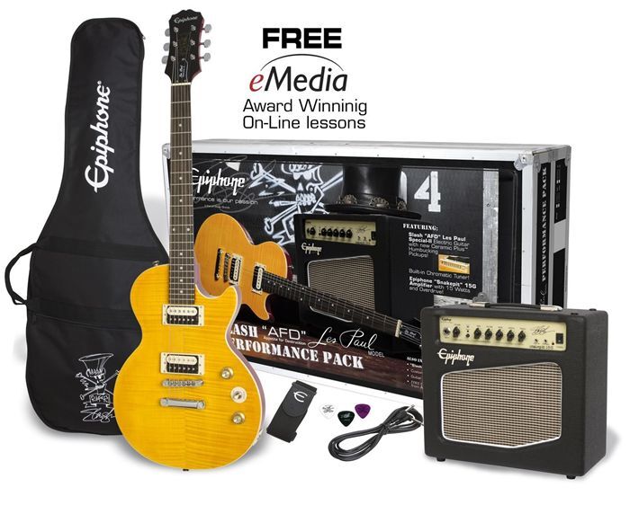 EPIPHONE SLASH AFD LES PAUL SPECIAL II PERFORMANCE PACK ZESTAW GITAROWY