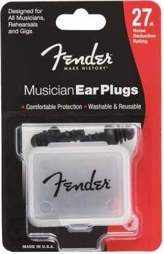 FENDER MUSICIAN SERIES BLK EAR PLUGS 099-0542-000