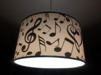 ZEBRA MUSIC LAMPA Z MOTYWEM NUTOWYM L05