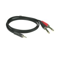 KLOTZ AY5-0200 KABEL 2m MINI JACK/2xJACK