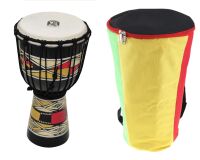 EVER PLAY DJ40ZP-M5 DJEMBE 40cm BĘBEN DREWNIANY AFRYKAŃSKI + POKROWIEC