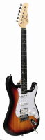 EVER PLAY ST-2 SB/WH GITARA ELEKTRYCZNA ZESTAW
