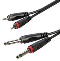 ROXTONE SACC150L6 KABEL AUDIO 2x RCA 2x JACK 6.3mm MONO 6m