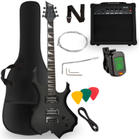 V-TONE EGS 39 MBK HH GITARA ELEKTRYCZNA 4/4 CZARNA ZESTAW + WZMACNIACZ