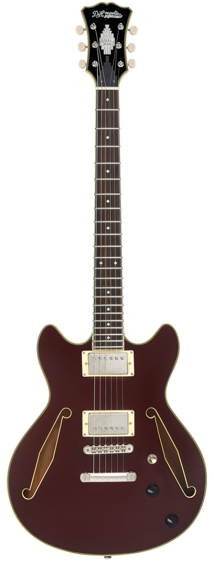 D'Angelico Excel Mini DC Tour Solid Wine gitara elektryczna