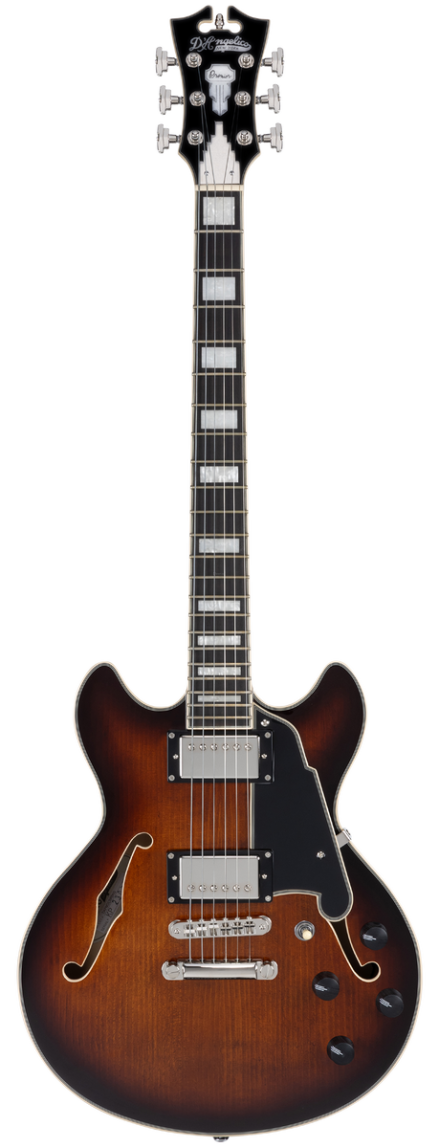 D'Angelico Premier Mini DC Brown Burst gitara elektryczna