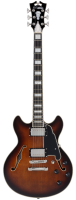 D'Angelico Premier Mini DC Brown Burst gitara elektryczna