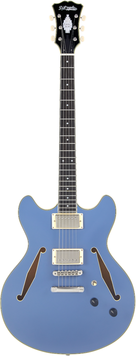 D'Angelico Excel DC Tour Solid Slate Blue - gitara elektryczna