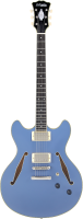 D'Angelico Excel DC Tour Solid Slate Blue - gitara elektryczna