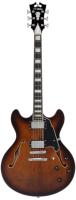 D'Angelico Premier DC Brown Burst - gitara elektryczna