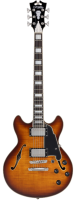 D'Angelico Premier Mini DC Dark Iced Tea Burst - gitara elektryczna