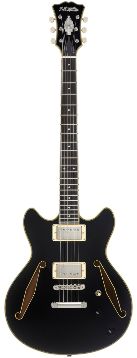 D'Angelico Excel Mini DC Tour Solid Black - gitara elektryczna