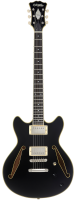 D'Angelico Excel Mini DC Tour Solid Black - gitara elektryczna