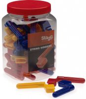 Stagg GSW-40 - kolorowe korbki do nawijania strun (opakowanie 40 szt.)