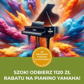 SZOK! 1120 zł rabatu na pianino Yamaha z okazji 40 lecia serii Clavinova!
