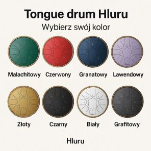 Bębny językowe Hluru 14" – precyzja dźwięku i kolorystyczna różnorodność